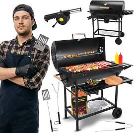 Five-Star Grill&Chill Holzkohlegrill mit