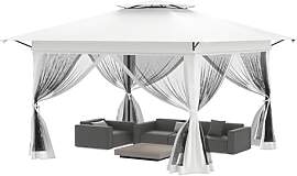 FIVMEN Pavillon 4x4 Pop up Stabil Winterfest