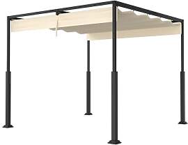 FIVMEN Pergola 3x3 m Terrassenüberdachung