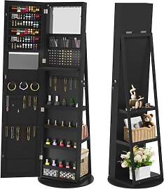 FIVMEN Schmuckschrank mit Spiegel Spiegelschrank