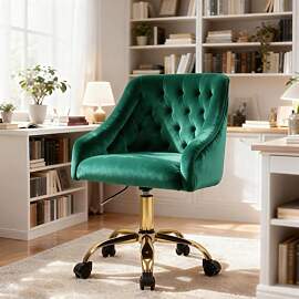 Fiximaster Homeoffice Bürostuhl aus Samt,