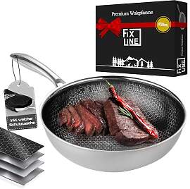 FIXLINE® BLACK FOREST Wokpfanne 28cm - Keramische 