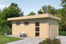 Fjordholz Holzgarage Modell Wedel 70