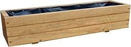 FKL DESIGN Home Deco Schmaler Blumenkasten Holz 90 