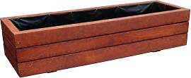 FKL DESIGN Home Deco Schmaler Blumenkasten Holz 90 