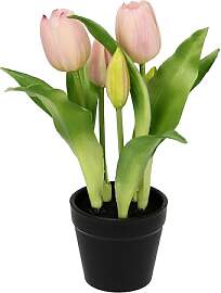 Flair Flower Künstliche Tulpen im Topf Real-Touch 