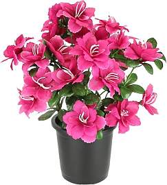 Flair Flower Kunstblume Azaleen im Topf 29cm