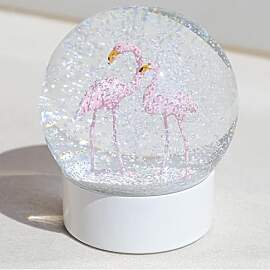 Flamingo-Schneekugel, Weihnachts-Schneekugeln für 