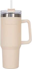 Flamingueo Trinkflasche mit Strohhalm 1,18L -