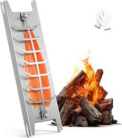 Flammlachsbrett Edelstahl [59,5cm] Extra Langer