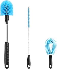 Flaschenbürste Set, 3 Stück Lang