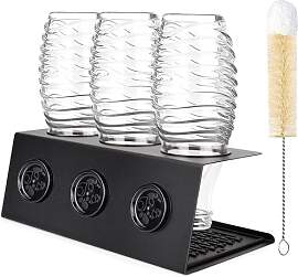 Flaschenhalter für SodaStream, 3er Abtropfhalter