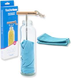 flaschenhexe Set Handlicher Flaschentrockner +2X