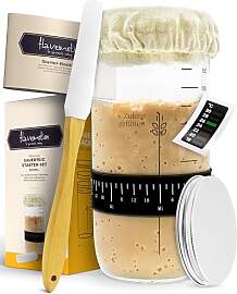 Flavemotion Sauerteig Starter Set - 600ml Gärglas 