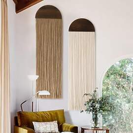 Flber 2-teiliges Makramee-Wandbehang-Set,