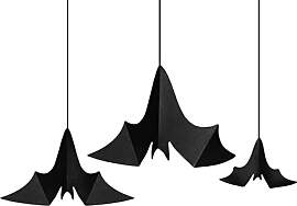 Fledermaus Hängedeko Papier 14x31cm 19x37cm