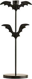 Fledermaus Kerzenständer aus Metall 27.3cm,