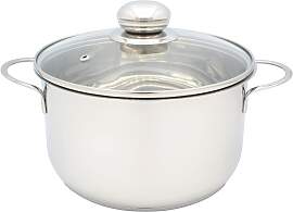 Fleischtopf KRÜGER "Saturn", silber,