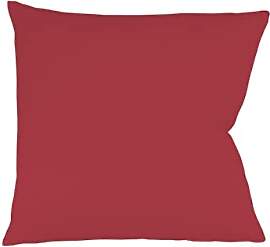 Fleuresse Colours Kissenbezug, Mako Satin, Rot, 80 