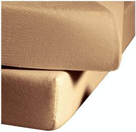 fleuresse Jenny C Jerseyspannlaken, braun, 100 x