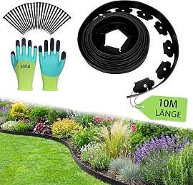 Flexible Rasenkante aus Kunststoff Elastische