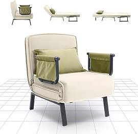 FLEXISPOT 3-in-1 Schlafsessel mit Bettfunktion,