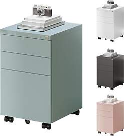 FlexiSpot Rollcontainer mit 3 Schubladen, mobiler