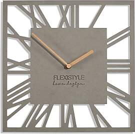 FLEXISTYLE Wanduhr ohne tickgeräusche modern LOFT 
