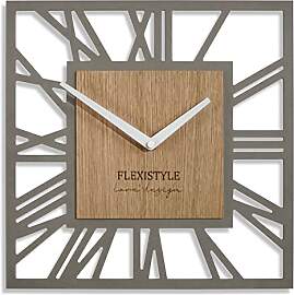 FLEXISTYLE Wanduhr ohne tickgeräusche modern LOFT 