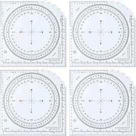 FLEXNOVA 4 Stück Planzeiger, Winkelmesser
