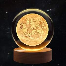 Flexzion 3D-Mond-Kristallkugel-Nachtlicht –