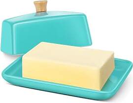 Flexzion Keramische Blau europäische Butterdose