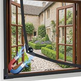 Fliegengitter Fenster Magnet, 130x110cm DIY