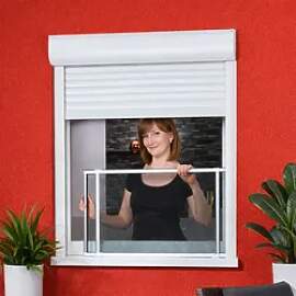 Fliegengitter für Fenster mit Rollladen –