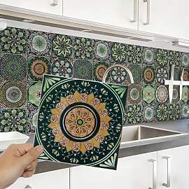 Fliesenaufkleber Mosaik Grün 15x15cm -