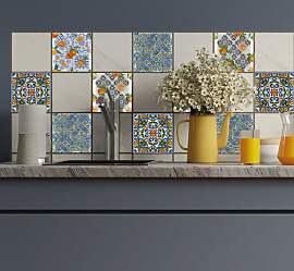 Fliesenaufkleber QUEENCE "Ornamente mit