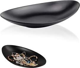 Flivra Schwarze Schmucktablett Schlüsselschale