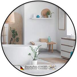 Floordirekt 60 cm Runder Spiegel - Schwarz Spiegel 