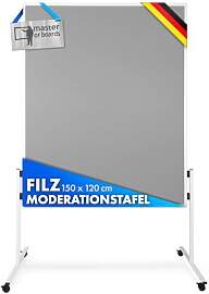 Floordirekt Filz Moderationstafel Metaplanwand mit 