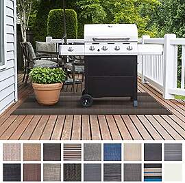 Floordirekt Grillmatte Bodenschutz Grillteppich,