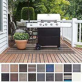 Floordirekt Grillmatte Bodenschutz Grillteppich,