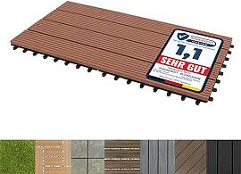 Floordirekt WPC Fliesen 60x30 cm, 1 Stück =