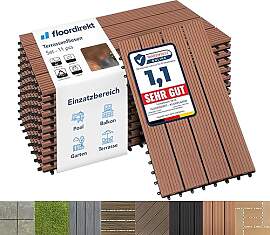 Floordirekt WPC Fliesen 60x30 cm, 1m² = 6