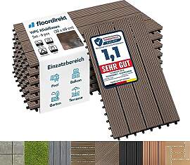 Floordirekt WPC Fliesen 60x30 cm, 1m² = 6