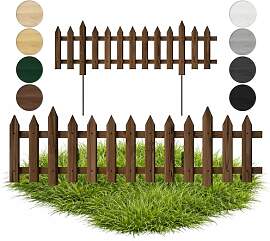 Floranica 3 STK Gartenzaun Vorgartenzaun Steckzaun 