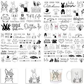FloraVigo Easy Rub On Sticker, easy rub aufkleber
