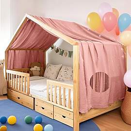 FloraVigo Home Bettbezug mit Goldener Applikation, 