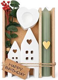 FloraVigo Kerzen Geschenkset zum Geburtstag |