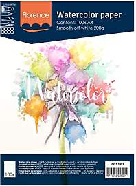 Florence Aquarellpapier Glatt - Zeichenblock für