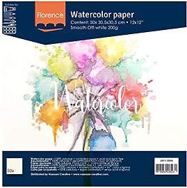 Florence Aquarellpapier Glatt - Zeichenblock für